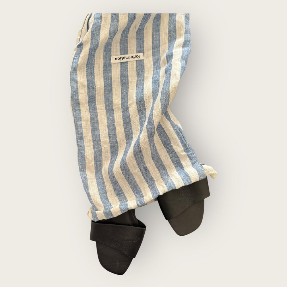 Reformation Joey Asymmetrical Flat Slide - Size W6.5 - Gently Used, Good Condt - Picture 9 of 9